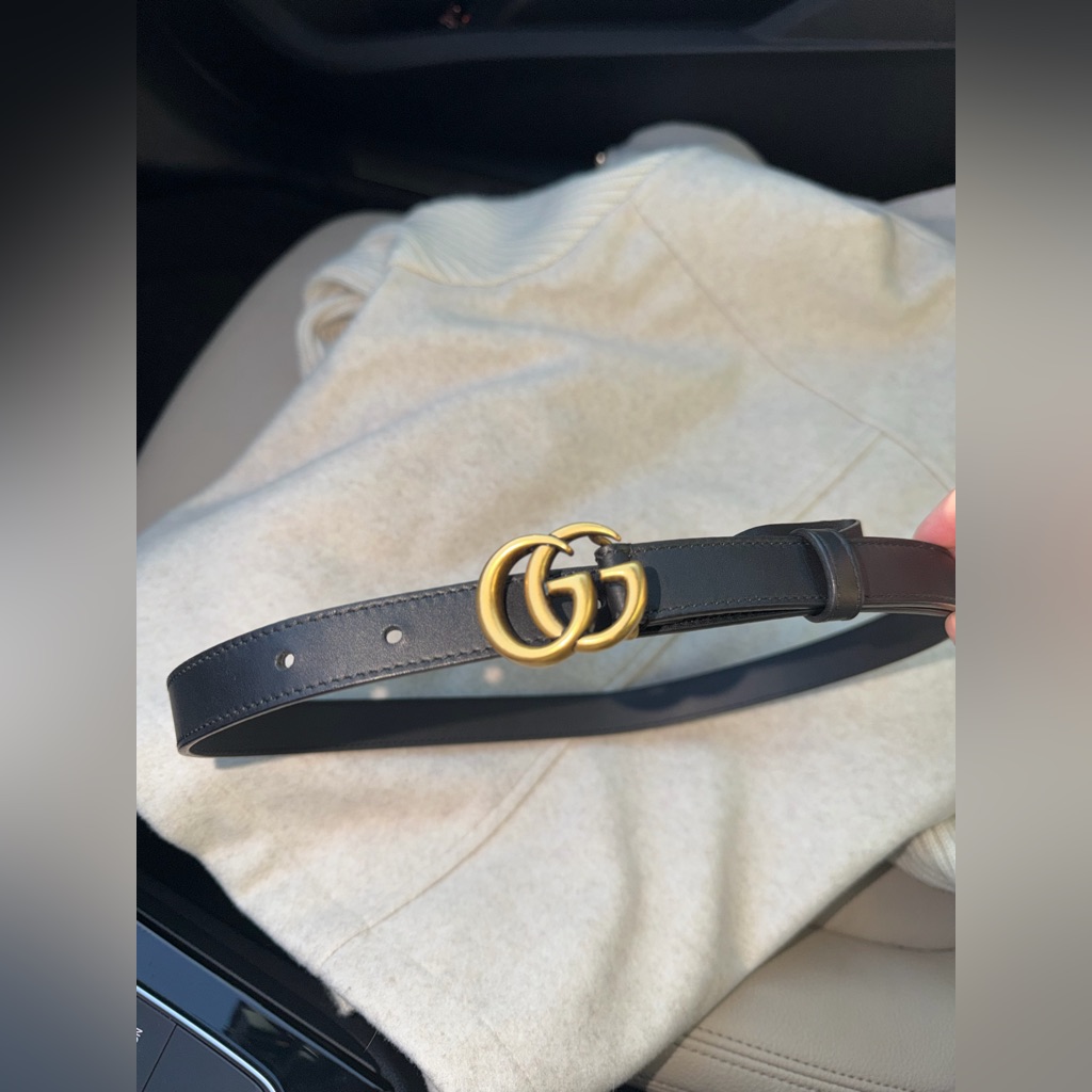Gucci Gg Marmont Thin Belt Size 70 Like New